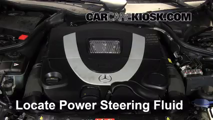 2007 Mercedes-Benz CLK550 5.5L V8 Convertible (2 Door) Power Steering Fluid Add Fluid